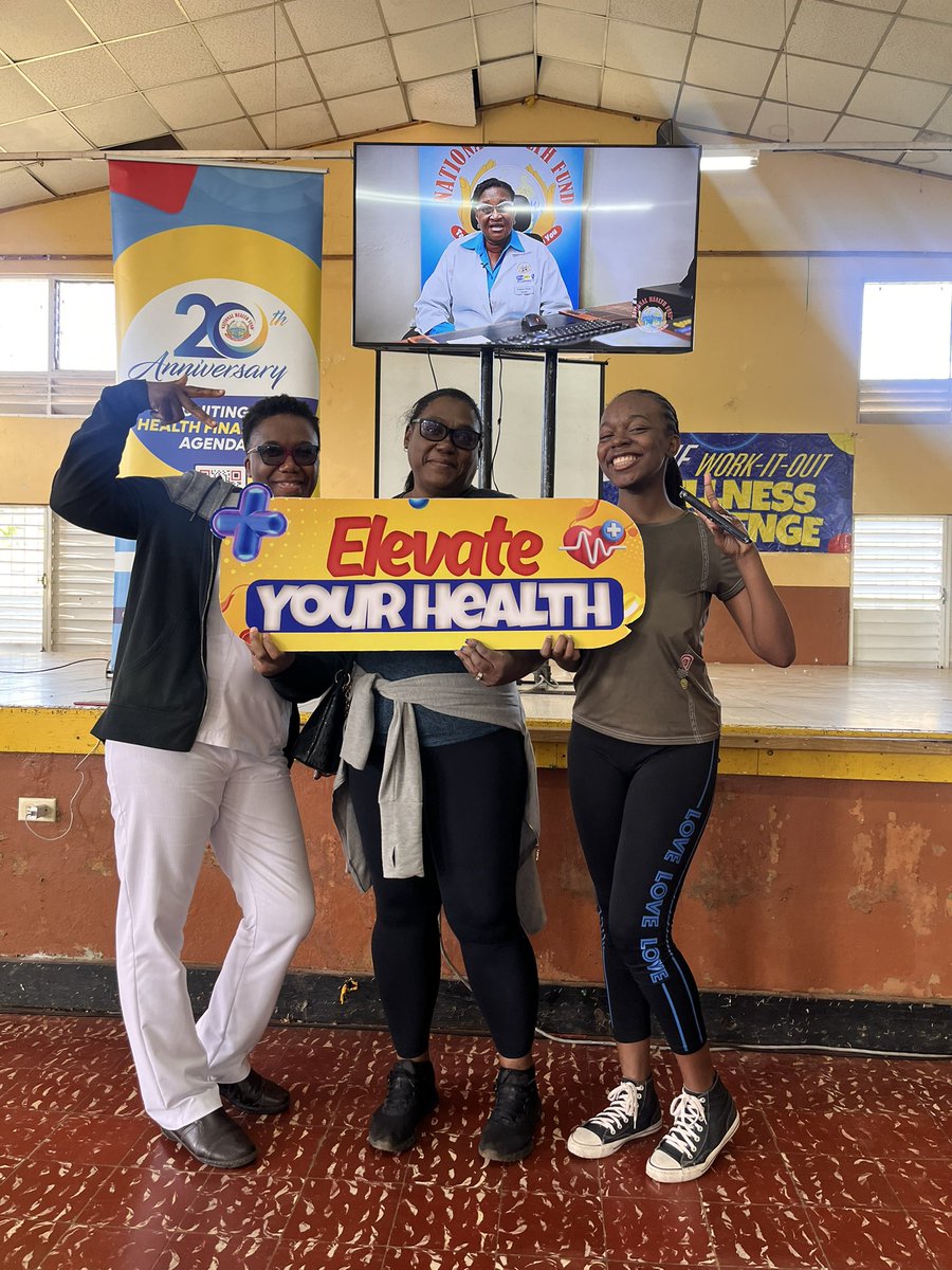 NHFJamaica's tweet photo. Shout out to the Mandeville massive who came out in their numbers yesterday to kick start their 8 week WIOC! 🥳💪🏾
#NHF #NationalHealthFund #NHFIsHereForYou #WIOC #WorkItOutChallenge https://t.co/vQXFHyBMFz
