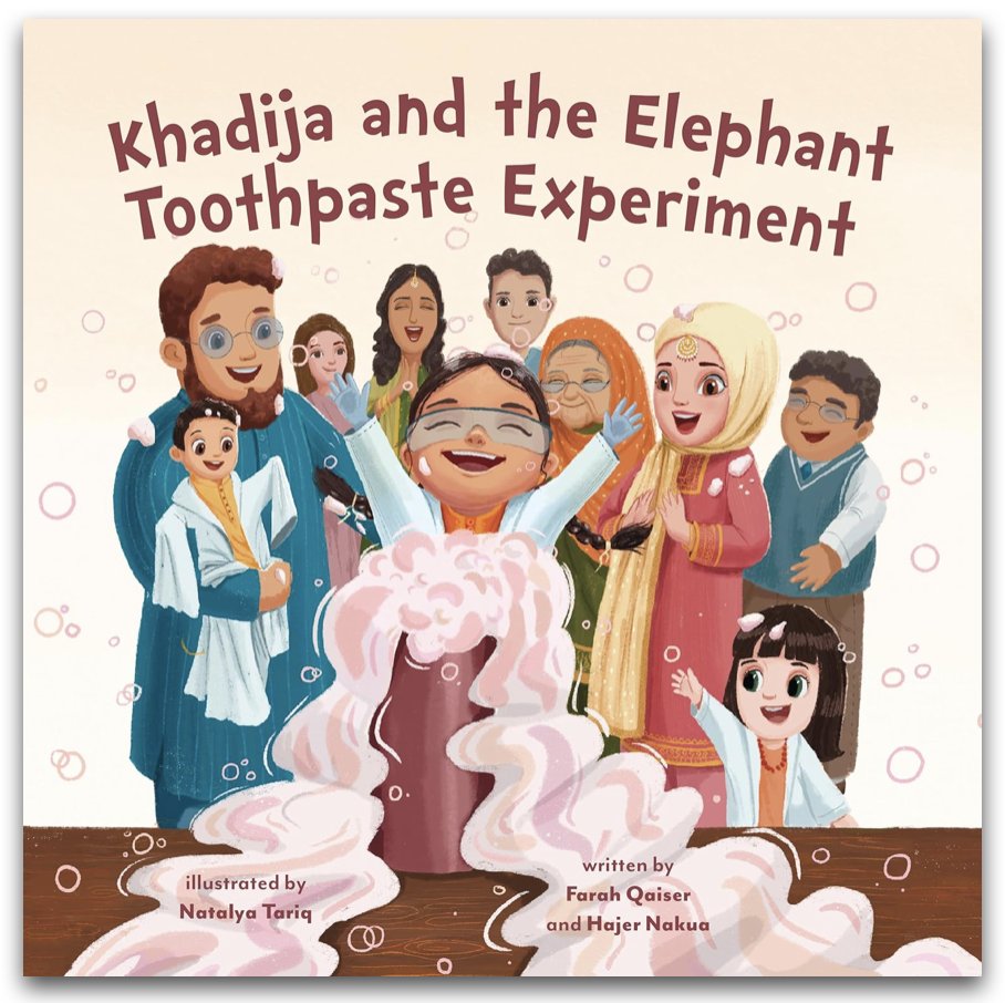 On this #InternationalWomenAndGirlsInScienceDay encourage girls like Khadija that they can do science, with or w/out a hijab. KHADIJA AND THE ELEPHANT TOOTHPASTE EXPERIMENT by Farah Qaiser & Hajer Nakua, illus by Natalya Tariq From @_secondstory #kidCanLit canlitforlittlecanadians.blogspot.com/2024/02/khadij…