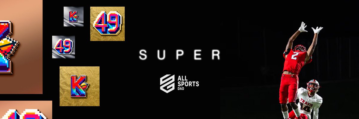 AllSportsDAO's tweet image. 🏈SUPER🏈

MINT LIVE

We've launched SUPER to celebrate the Super Bowl - public mint at 10:30PM UTC

Who will you get? Will you win?!

Winning badges WIN $ASD... Gold = 600 $asd, Silver = 250 $ASD, Bronze = 100 $ASD...

launchmynft.io/collections/3U…