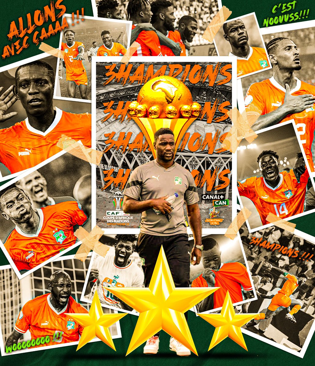 Cotedivoireoff_'s tweet photo. 🇨🇮🇨🇮🇨🇮🇨🇮🇨🇮🌟🌟🌟🇨🇮🇨🇮🇨🇮🇨🇮🇨🇮
#CAN2023 https://t.co/u82uQX5R74