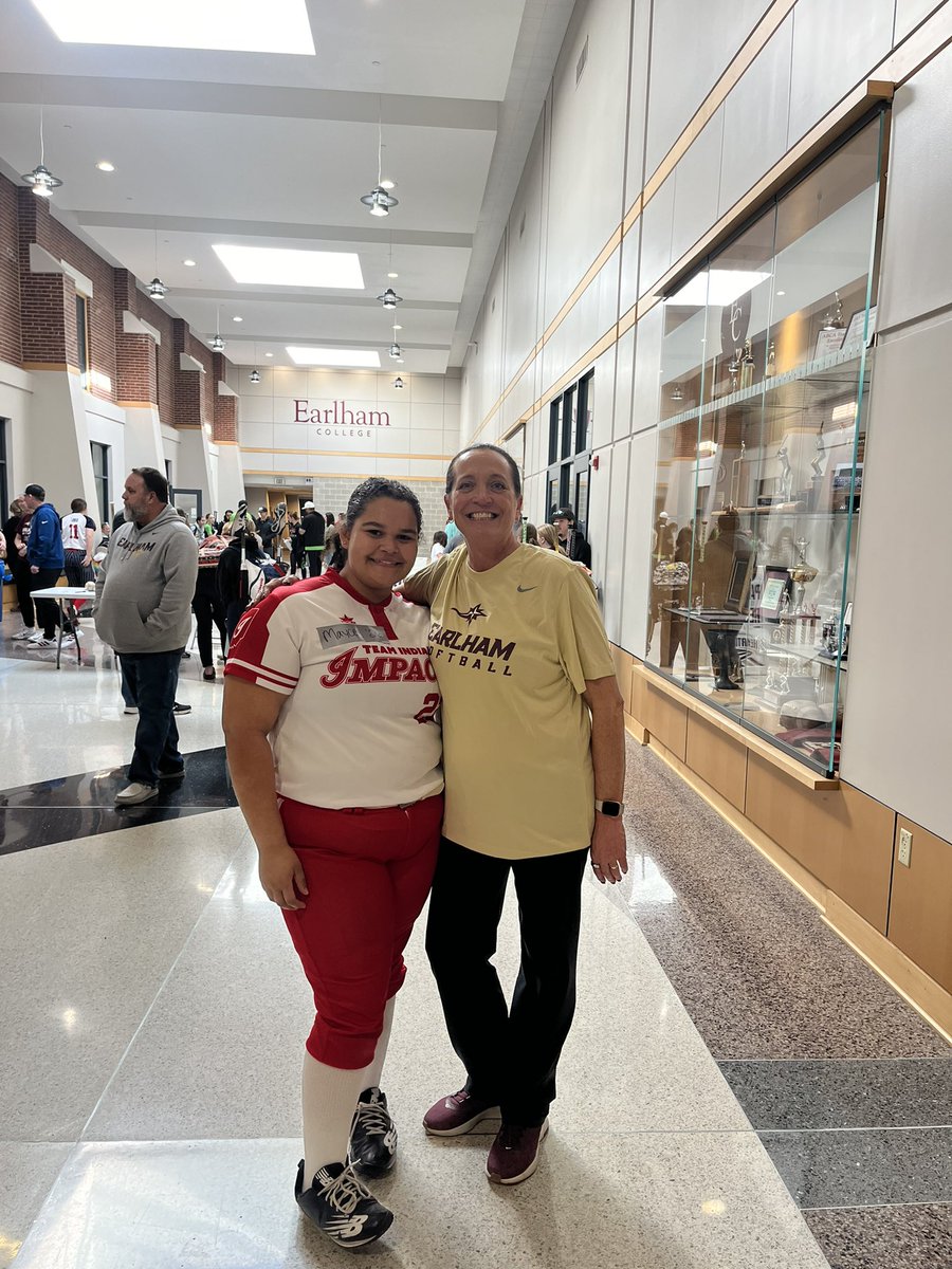 I had  a great day at the <a href="/Quaker_softball/">Earlham College Softball</a> camp today! Learned a few new things to add into my daily routine. I also  learned about the new program! Thank you <a href="/strike3_next/">Stacey Goyette</a>  for such a great day and great feedback! <a href="/SBRRetweets/">Softball Recruiting Reposts</a> <a href="/FastpitchAthRec/">Fastpitch Athlete Recruits</a> <a href="/IndianaImpact/">Team Indiana Impact</a> <a href="/dchs_softball/">DCHS Softball</a>