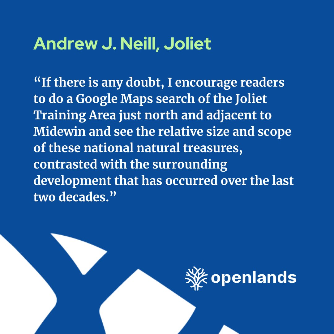 Leaders converge to advocate for the transfer of Joliet Training Area to Midewin National Tallgrass Prairie. Discover the vision through 5 powerful letters to the <a href="/suntimes/">Chicago Sun-Times</a> editor supporting our previous op-ed. Learn more. ow.ly/JWpv50QzjUw