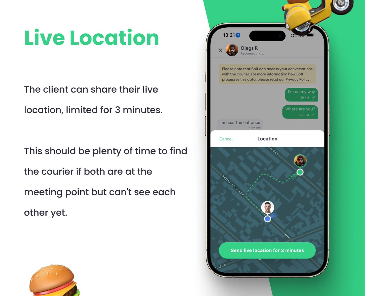 zeltlive's tweet image. Bolt Food chat and live location design case study 🚀

Case link: zelt.live/bolt

#bolt #boltfood #designcasestudy #productdesign #uiux #appdesign #deliveryapp