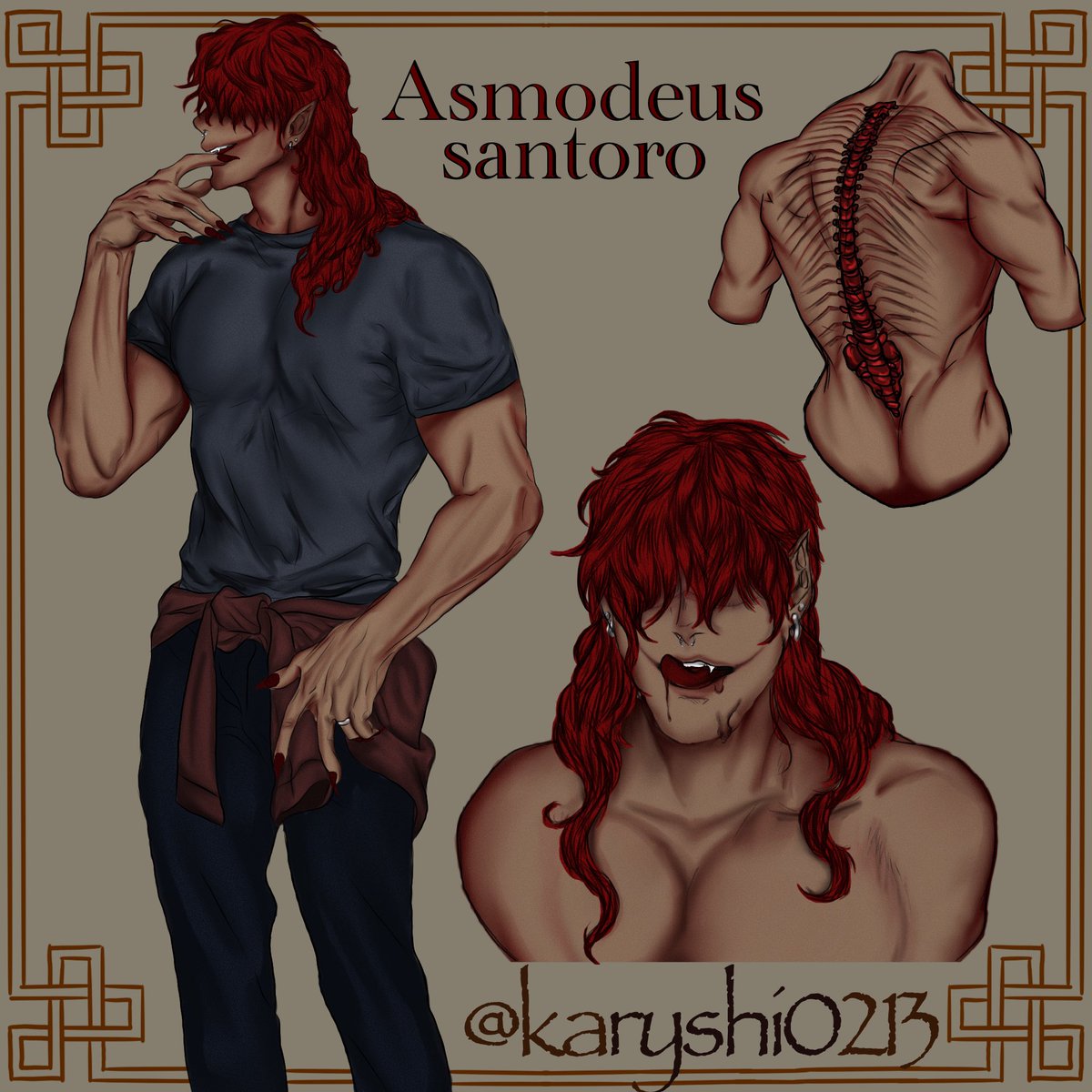 karyshi1813's tweet photo. MY FIRST OCππ€π½β¨
Everyone! Meet Asmodeus santoro~
He my snaky boy~πβ¨
Im going to make more of him and his form he bugging me to do so- (also lover as well)
#asmodues #art #firtsoc #ozzie #asmodeussantoro #ocartist https://t.co/W47kizaxuB