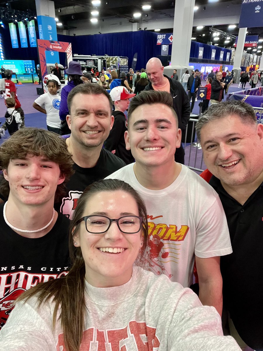Having a blast at the Super Bowl Experience in Vegas