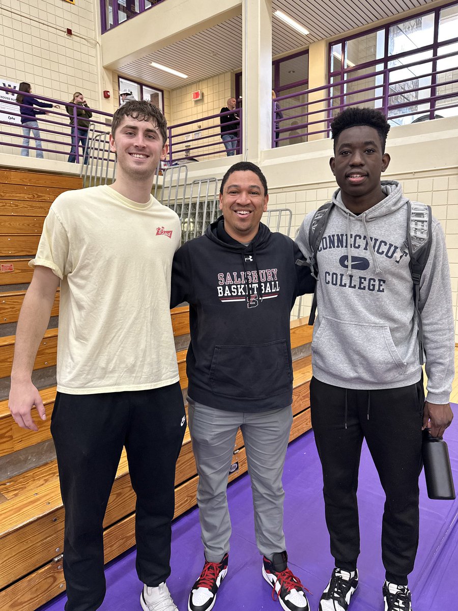 Kyle Dudley (@coachkyledudley) on Twitter photo Always great to watch my former players. Today Brandon Roughley ‘20 (Williams) and Dylan Watson ‘23(Conn College) played for the #1 seed in the NESCAC. Williams won 62-59. Both teams are playing well heading into the conference tournament. <a href="/SarumAthletics/">Salisbury Athletics</a> <a href="/dwatson0816/">Dylan Watson</a> #d3hoops Always great to watch my former players. Today Brandon Roughley ‘20 (Williams) and Dylan Watson ‘23(Conn College) played for the #1 seed in the NESCAC. Williams won 62-59. Both teams are playing well heading into the conference tournament. <a href="/SarumAthletics/">Salisbury Athletics</a> <a href="/dwatson0816/">Dylan Watson</a> #d3hoops