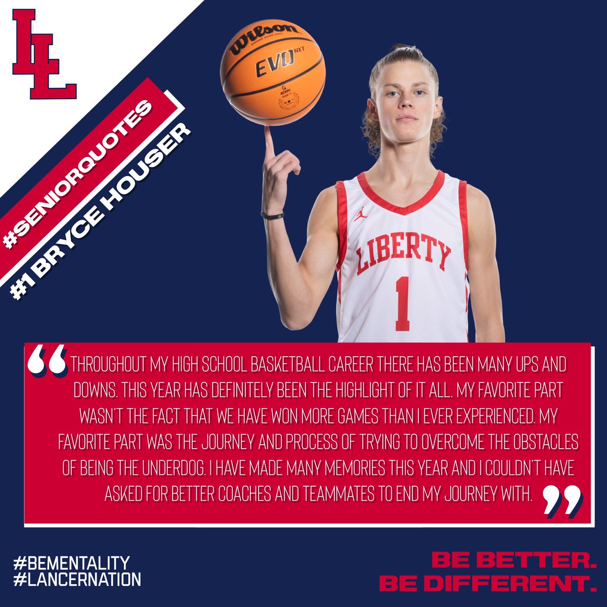 CoachThomas_11's tweet photo. Quotes from our Two Seniors Bryce Houser &amp; Alton Fletcher Two Days Away from our Senior Night….

@Bball_CO | @gazettepreps | @J_Mills78 | @claytonconover 

#SeniorQuotes 

#BeMentality | #LancerNation https://t.co/8lx7TAWync