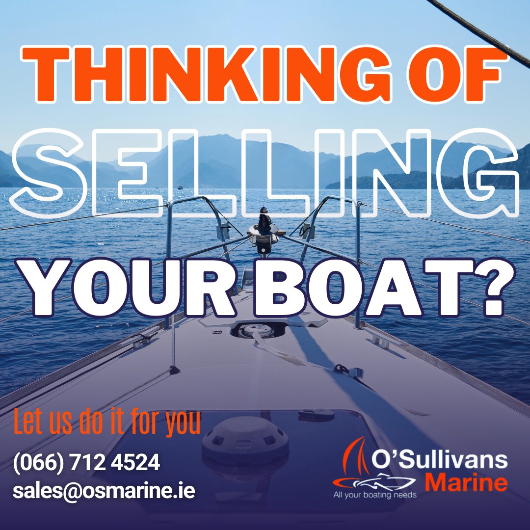 Looking to sell your boat?

Our boat brokerage services will handle everything for you.

Contact us today to find out how we can make selling your boat a breeze.

Call us at 0667124524 📞

Or email sales@osmarine.ie 📧

Only at O'Sullivans Marine

#BoatBrokerage #SellYourBoat