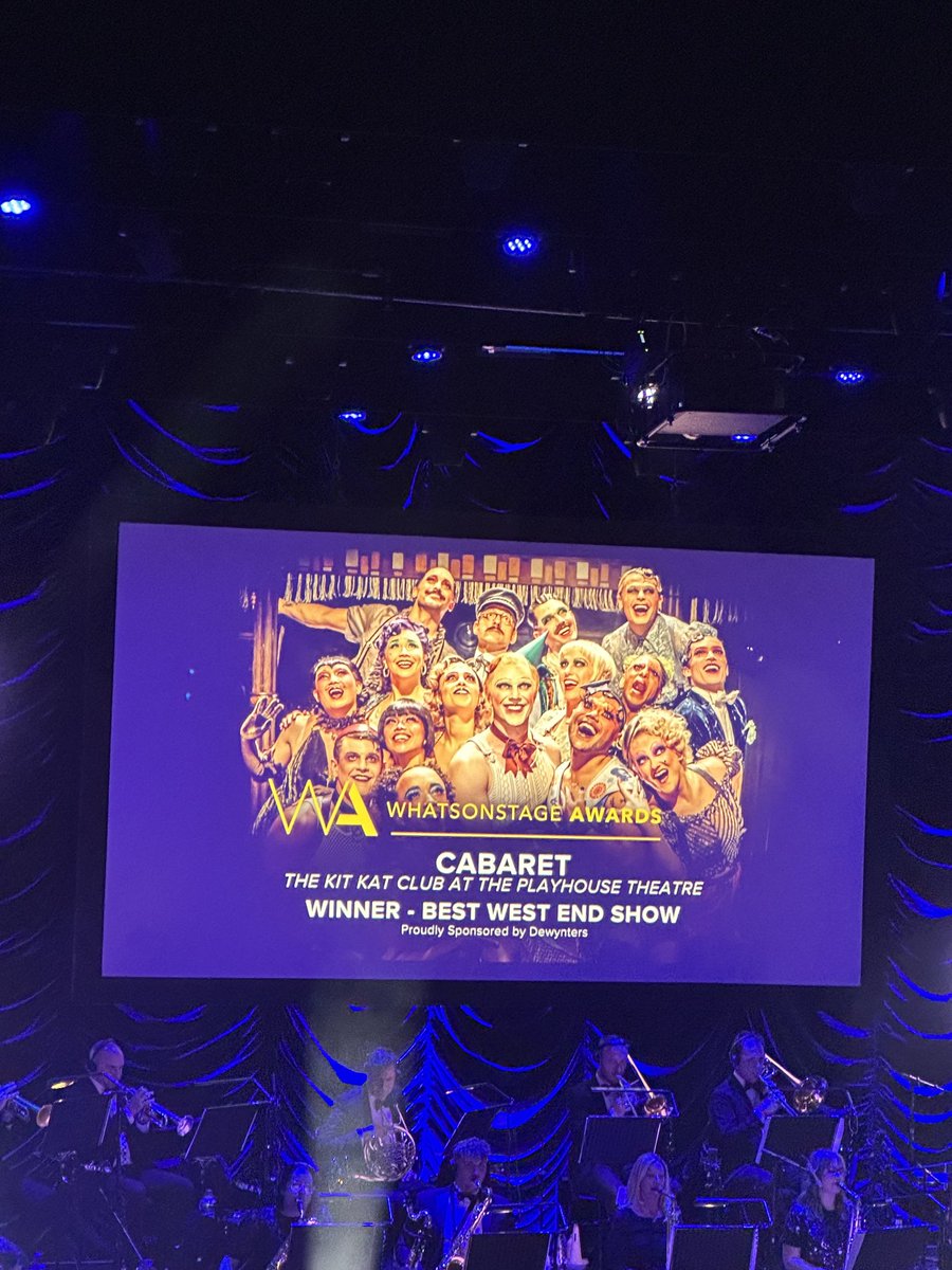 bwmgt's tweet photo. Huge congrats to our @NicSarahMyers & @flemilyremily & company of @kitkatclubldn cast by #stuartburtcasting for winning @WhatsOnStage Award for Best West End Show #cabaret https://t.co/UPKuOf9d3N