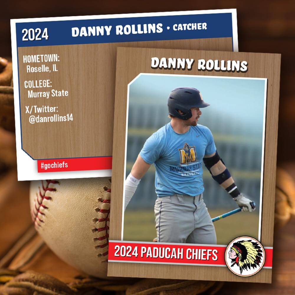 Meet our newest Chief, Danny Rollins!  Danny is from Roselle, IL and a freshman catcher at Murray State University.  #OurTribe
