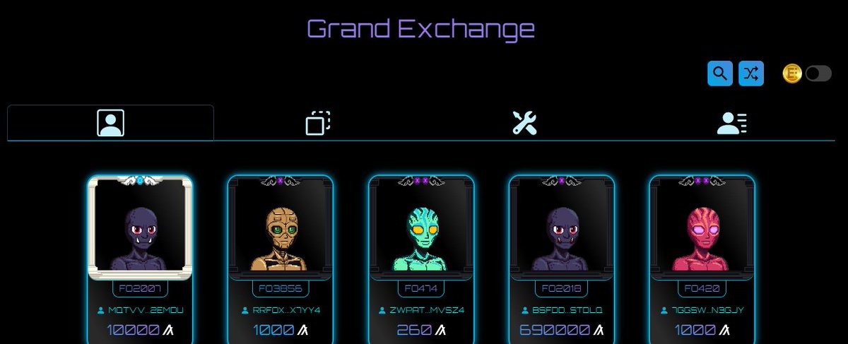 TheAngelOfAres's tweet photo. Search/Filter by Listing Wallet, Asset ID, or Asset Name.
Now live on the #GrandExchange!
#FallenOrder https://t.co/VKs7yKC0sS