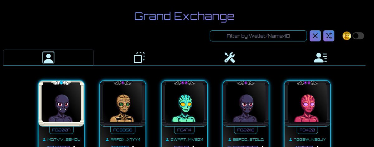 TheAngelOfAres's tweet photo. Search/Filter by Listing Wallet, Asset ID, or Asset Name.
Now live on the #GrandExchange!
#FallenOrder https://t.co/VKs7yKC0sS