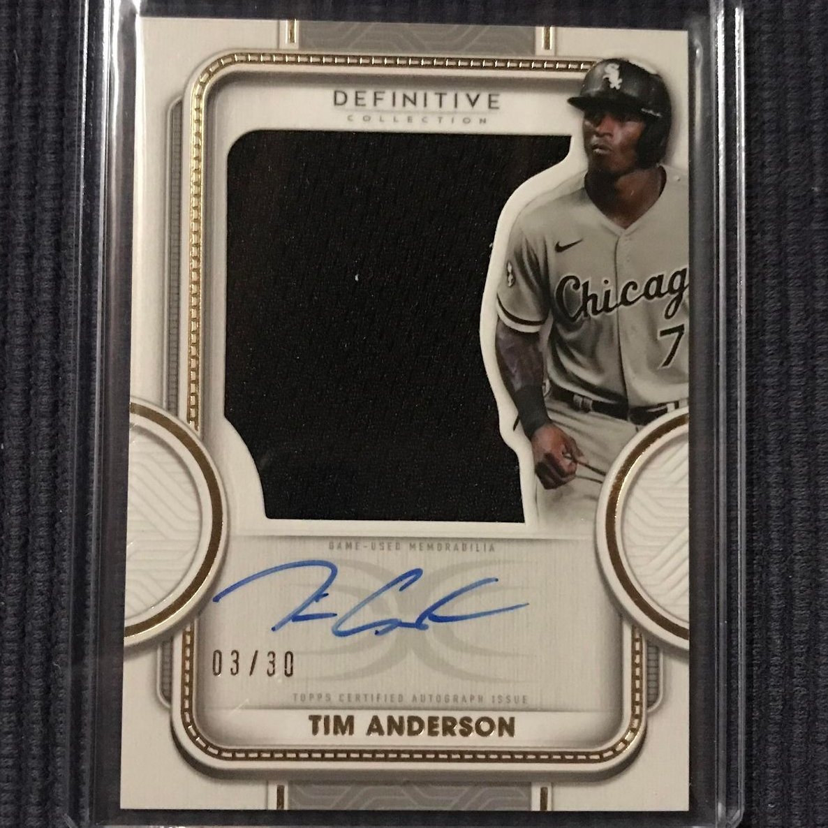 WhitticusCards's tweet image. Auction Ending Today! 🚨
ebay.com/itm/2259867393…
@Topps Definitive Relic Auto /30
Tim Anderson @whitesox @MLB 
#TheHobby #WhittnessCards #WhoDoYouCollect #BeAWhittness #Nancynewf #Chicago #WhiteSox #Southside #BaseballCards #Autograph