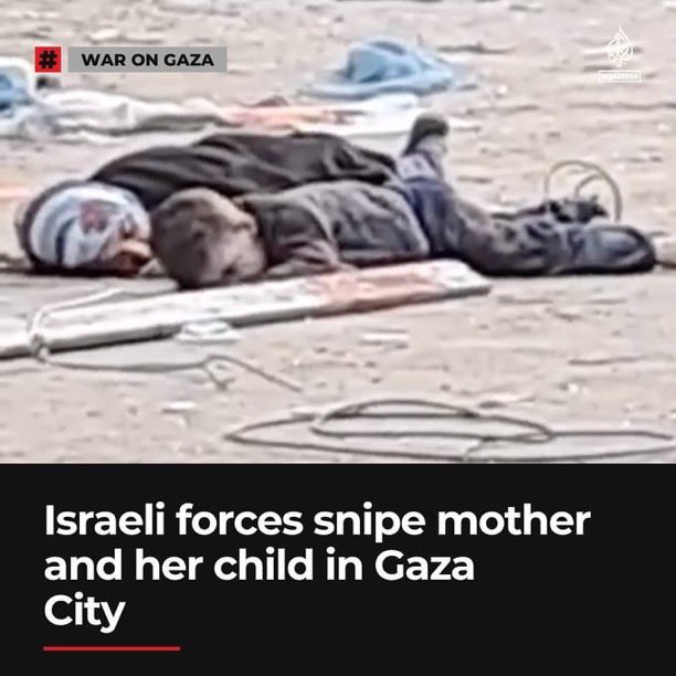 swilkinsonbc's tweet photo. An israeli sniper shot them both in Gaza: a little boy who caused no harm to anyone: this isn’t just murder, it’s something far far worse https://t.co/8zjCnQQ50u