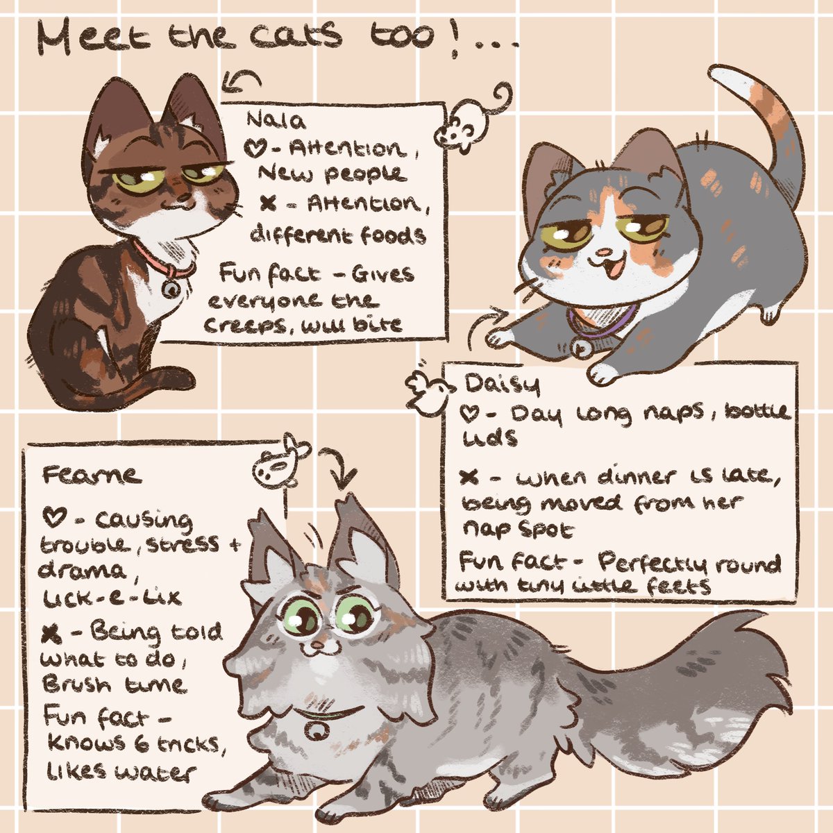 _StemGinger_'s tweet photo. Meet the Artist….and the cats! 🖌️🐱 https://t.co/ZwQBVSr4jm