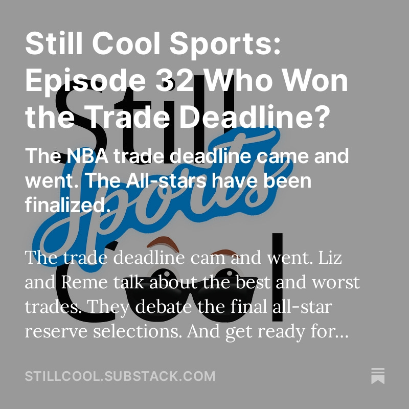 lizgallo's tweet photo. While you wait for #SuperBowl to start...don't miss the latest episode of #StillCoolSports with me &amp; @RemeRed007. #SportsPodcast https://t.co/u21uxHAdBt https://t.co/hnISBAkOlz