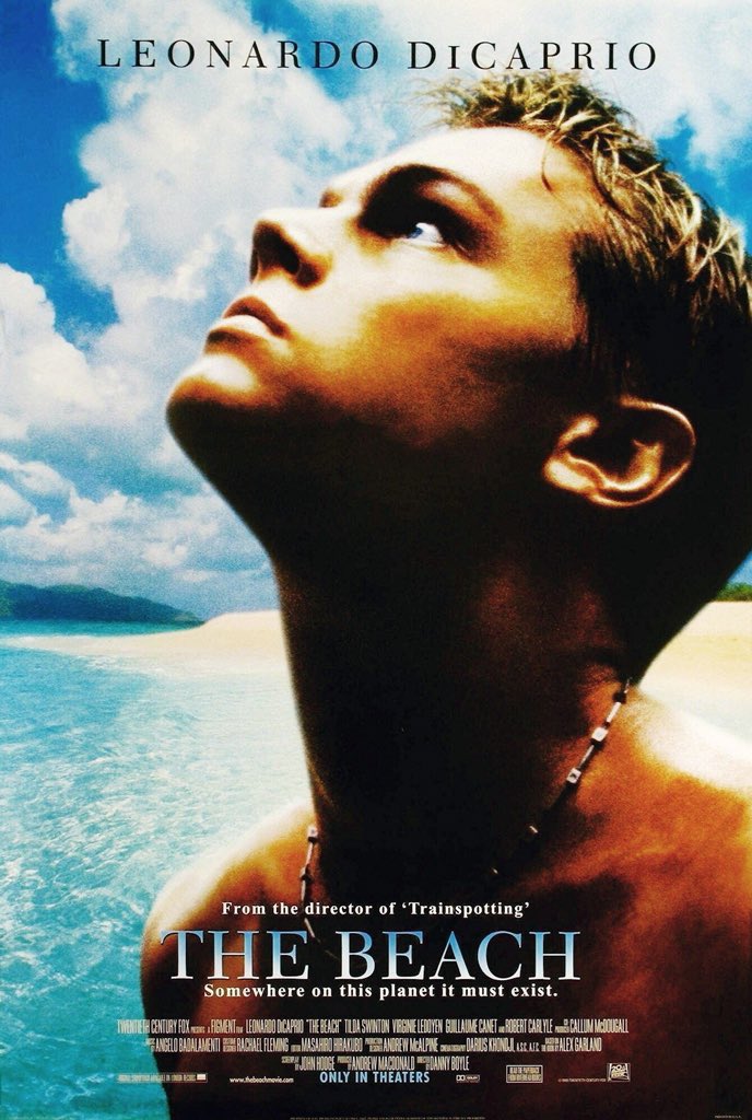 🎬MOVIE HISTORY: 24 years ago today, February 11, 2000, the movie ‘The Beach’ opened in theaters!

#LeonardoDiCaprio #TildaSwinton #VirginieLedoyen #GuillaumeCanet #RobertCarlyle #PatersonJoseph #LarsArentzHansen #DanielCaltagirone #StaffanKihlbom #VictoriaSmurfit #DannyBoyle