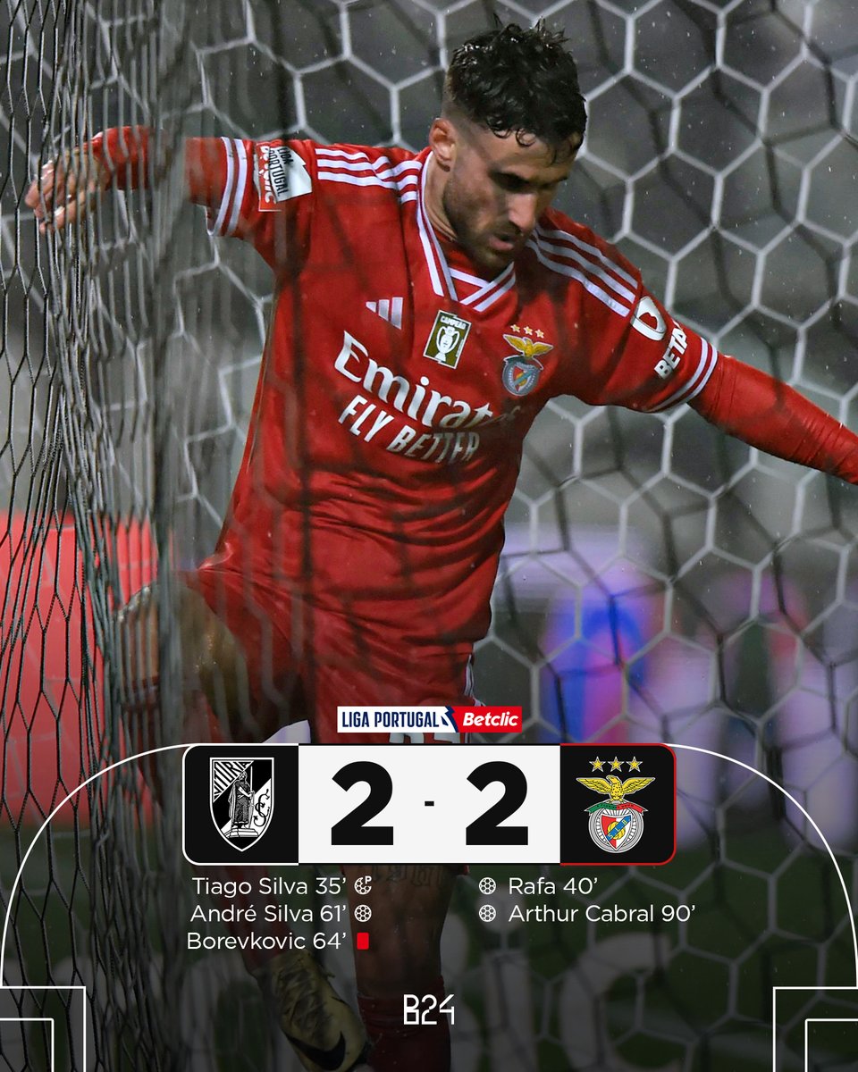 Benfica empatou em Guimarães.