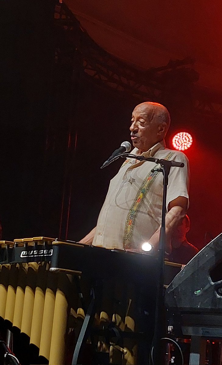 BritaWagener's tweet photo. The great @MulatuAstatke1 &amp; band in concert in #Berlin tonight. Enjoyed tremendously listening to #Ethiojazz at its best 4 yrs after I left #AddisAbaba. Thans for coming to Berlin! The hall was packed! @EstifanosSamuel @GerEmbAddis @addisfineart @LCHartmann @DrGetahun @Makie_ETH https://t.co/RtrrqzwdaL