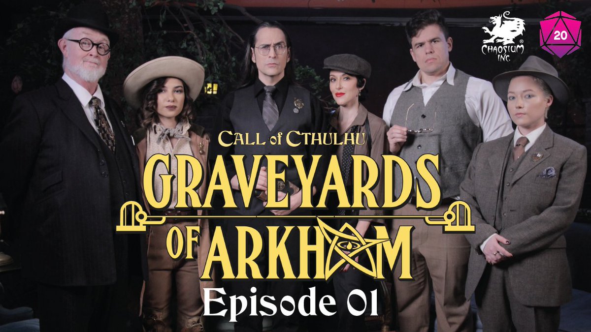 Chaosium_Inc's tweet image. Graveyards of Arkham - Episode 1 is now available on YouTube!

Watch now --&amp;gt; youtube.com/watch?v=DZinEW…