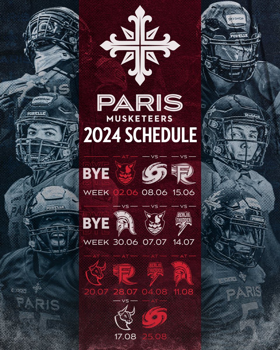 🏈⚔️ Un pour tous, tous pour un ⚔️🏈

Les <a href="/parismusketeers/">Paris Musketeers</a> rejoignent la grande famille #NFLextra 😍

Dès le 2 juin prochain, retrouvez l'intégralité des matchs de notre équipe parisienne en <a href="/ELF_Official/">European League of Football</a> en direct sur <a href="/beinsports_FR/">beIN SPORTS</a> 🔥

Are you not entertained 😎 ?!