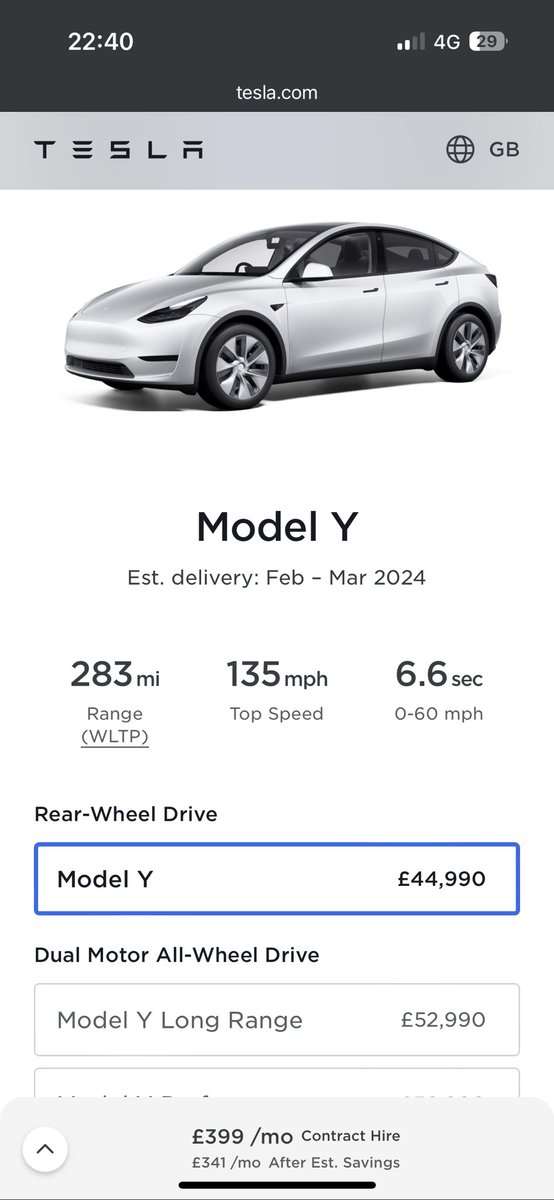 Toffeeman82's tweet photo. @elonmusk Works out at roughly £28,120 GBP. So why are they sooooo much more in the UK ($56,799 USD) https://t.co/ptX7ohDpma