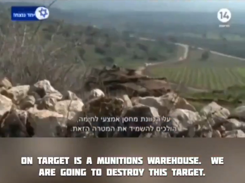 jdoe4334's tweet photo. @alihalaji @Sayedmahdiii WTF? in the subtitles in the video itself they claim to be aiming at a warehouse with missiles, not "boasts about shelling a house". we can debate what was really in that warehouse/depot, but why misrepresent what they're saying if the English subtitles are right there? https://t.co/o3KZqif8XW