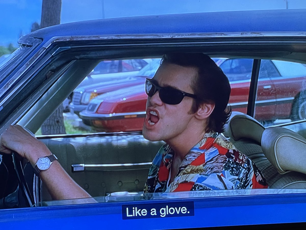 Marking today by watching the classic superbowl film Ace Ventura Pet Detective