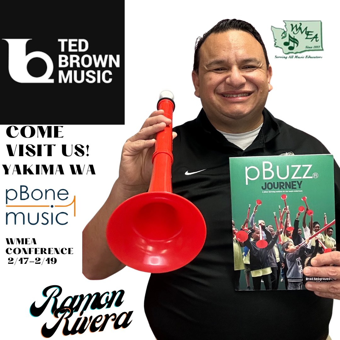 Don’t miss me @WMEAWA Conference next weekend in Yakima Washington ! @TedBrownMusic will have me at their booth sharing all the @pBoneMusic & @thepTrumpet Instruments! 💚💚💯💯