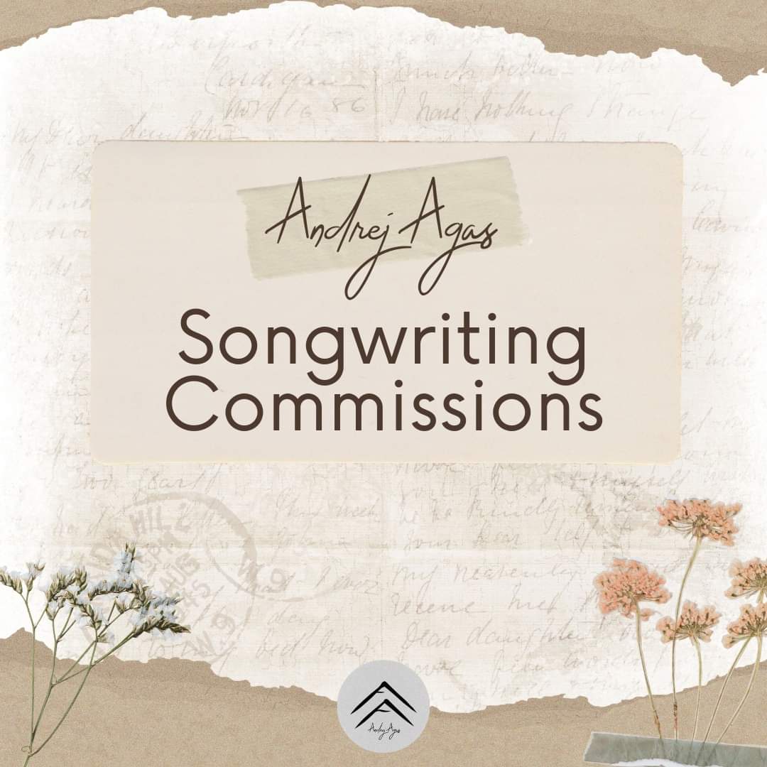 andrej_agas's tweet photo. Songwriting commissions para sa'yo o sa taong special sa'yo ❤️

Dahil buwan ng pag-ibig, bakit hindi natin gawan ng kanta yung love story niyo o di kaya para sa mga iba mo pang mahal sa buhay tulad ng friends and family? 👪 https://t.co/TFPO5YnZJc