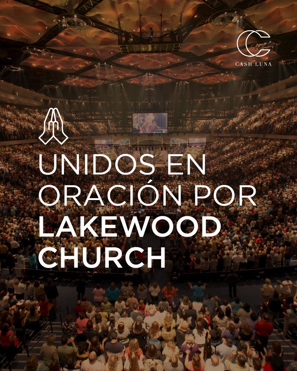 Como iglesia, nos unimos en oración ante los devastadores acontecimientos ocurridos hoy en la <a href="/lakewoodchurch/">Lakewood Church</a> . Rogamos a nuestro Señor, fuente de paz y consuelo, que abrace a la comunidad de Lakewood en este tiempo de dificultad.

🙌🏼 Oramos por cada miembro y por las personas