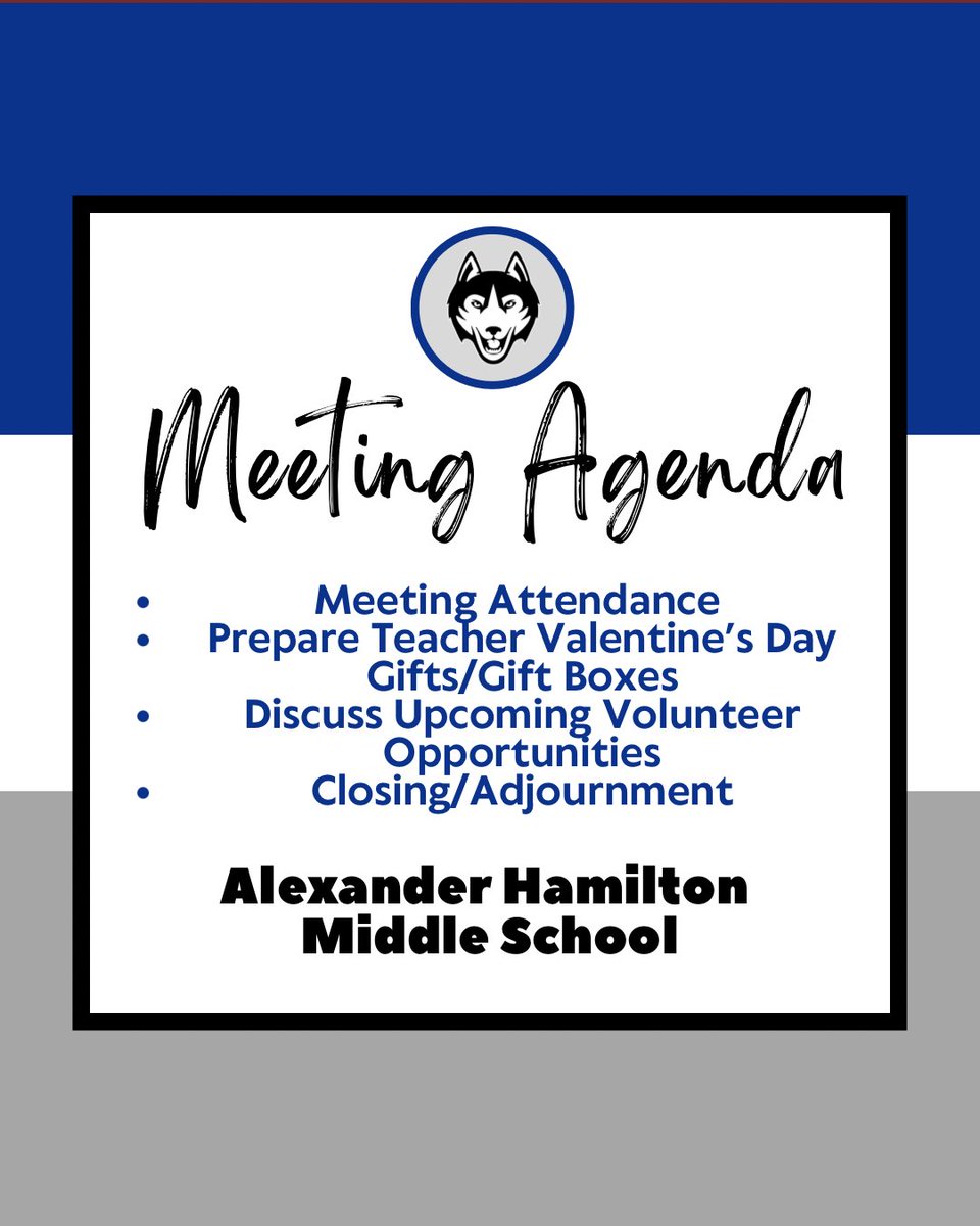 Hamilton Middle School NJHS (@hamiltonms_njhs) on Twitter photo Attention: Our Next Meeting will take place (2/12/2024) at 4:15pm in Room #310.
🗓 Monday, Feb. 12, 2024
⌚️ 4:15pm - 5:00pm
⬇️Read Below⬇️
#HoustonISD #HamiltonMS #NJHS <a href="/petecarter3/">Erika Carter</a> <a href="/NatHonorSociety/">National Honor Society</a> <a href="/MrJohnsonHTX/">Ernest Johnson</a> <a href="/MrsAgnew18/">Coach A M.Ed</a> @HISDCentral <a href="/HamiltonMS1/">Alexander Hamilton MS HISD</a> @TeamHISD Attention: Our Next Meeting will take place (2/12/2024) at 4:15pm in Room #310.
🗓 Monday, Feb. 12, 2024
⌚️ 4:15pm - 5:00pm
⬇️Read Below⬇️
#HoustonISD #HamiltonMS #NJHS <a href="/petecarter3/">Erika Carter</a> <a href="/NatHonorSociety/">National Honor Society</a> <a href="/MrJohnsonHTX/">Ernest Johnson</a> <a href="/MrsAgnew18/">Coach A M.Ed</a> @HISDCentral <a href="/HamiltonMS1/">Alexander Hamilton MS HISD</a> @TeamHISD