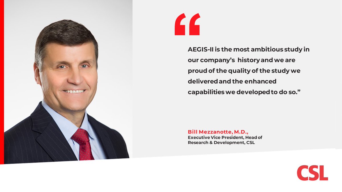 CSL’s Head of Research & Development, Dr. Bill Mezzanotte, weighs in on how the AEGIS-II program has left a lasting impact on our organization. Read more: bit.ly/3OGKIzg