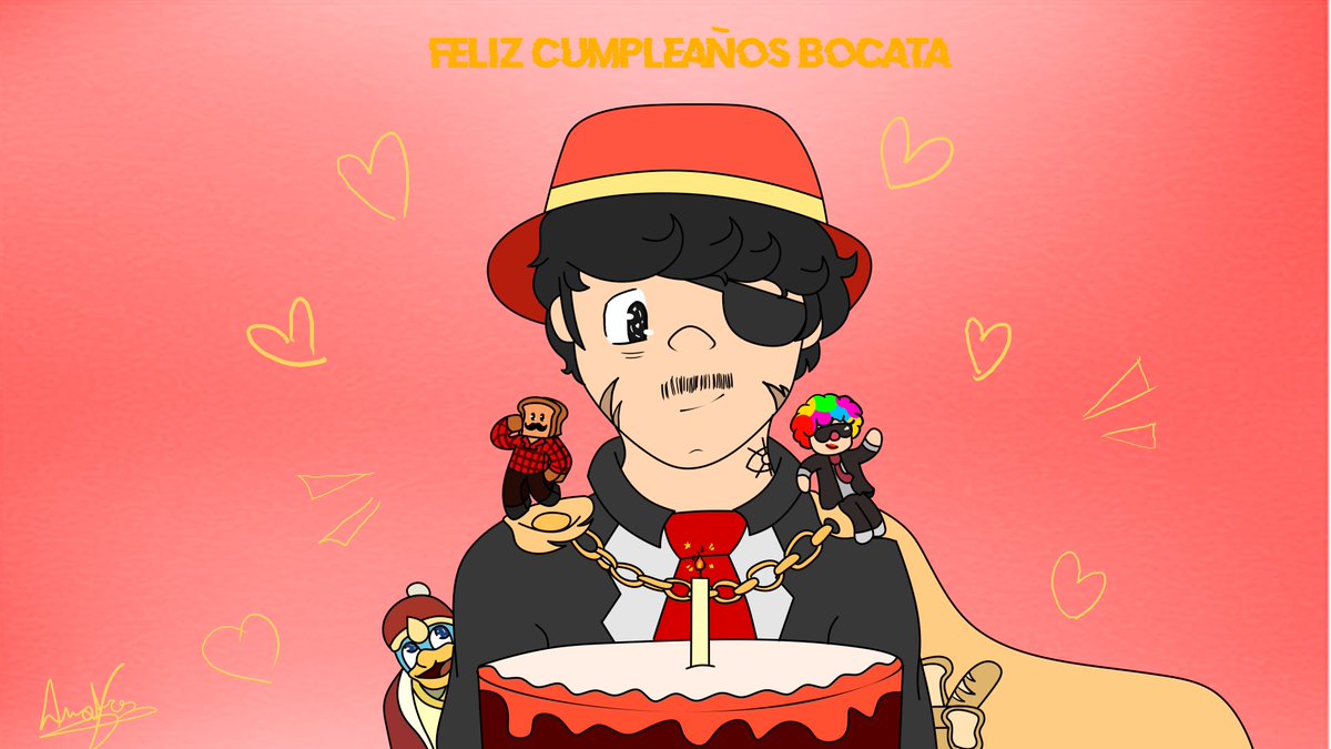 System_Oficial_'s tweet photo. Un humilde regalo (con la aparicion oficial del diseño de bocata del libro) para una gran persona, Feli cumple bocata!! 🩷🩷 https://t.co/AlnIjOXJF8