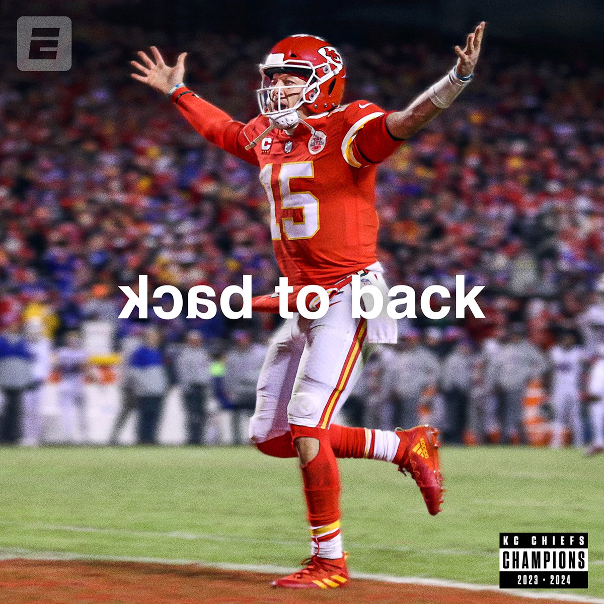 Back-to-back like I'm Mahomes '23, '24 🔥
