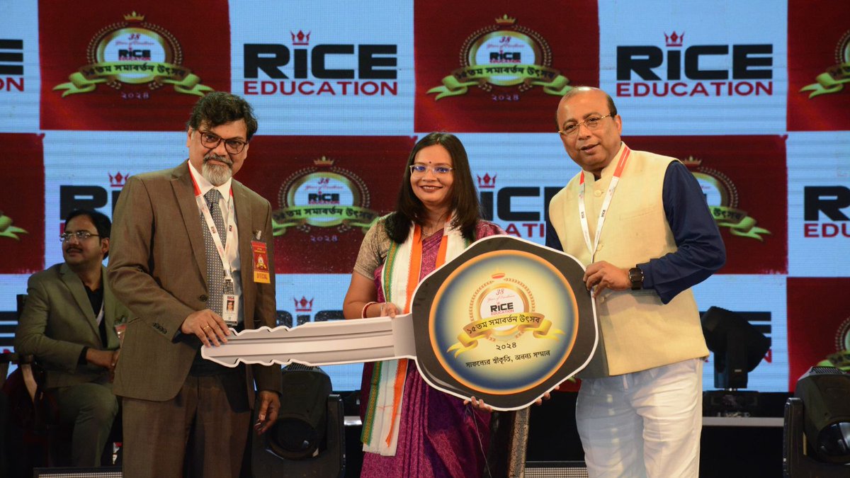 SamitRay11's tweet photo. RICE Education, known for educational excellence, hosted its 15th Convocation at Adamas Knowledge City on February 11, 2024. This milestone marks the journey of nurturing academic brilliance and shaping future leaders.
#RICEConvocation #TransformWithAdamas #BestInBengal https://t.co/TFKqcJDv7S