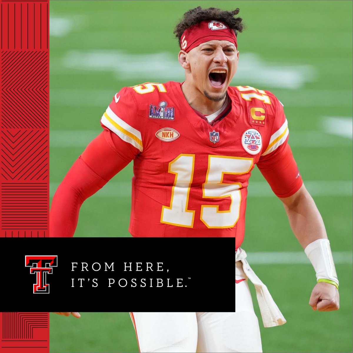 Texas Tech University (@texastech) on Twitter photo Still the best in the world.
Congrats on your third #SuperBowl title, <a href="/PatrickMahomes/">Patrick Mahomes II</a>! 💪
🔴From Here, It’s Possible⚫️ Still the best in the world.
Congrats on your third #SuperBowl title, <a href="/PatrickMahomes/">Patrick Mahomes II</a>! 💪
🔴From Here, It’s Possible⚫️
