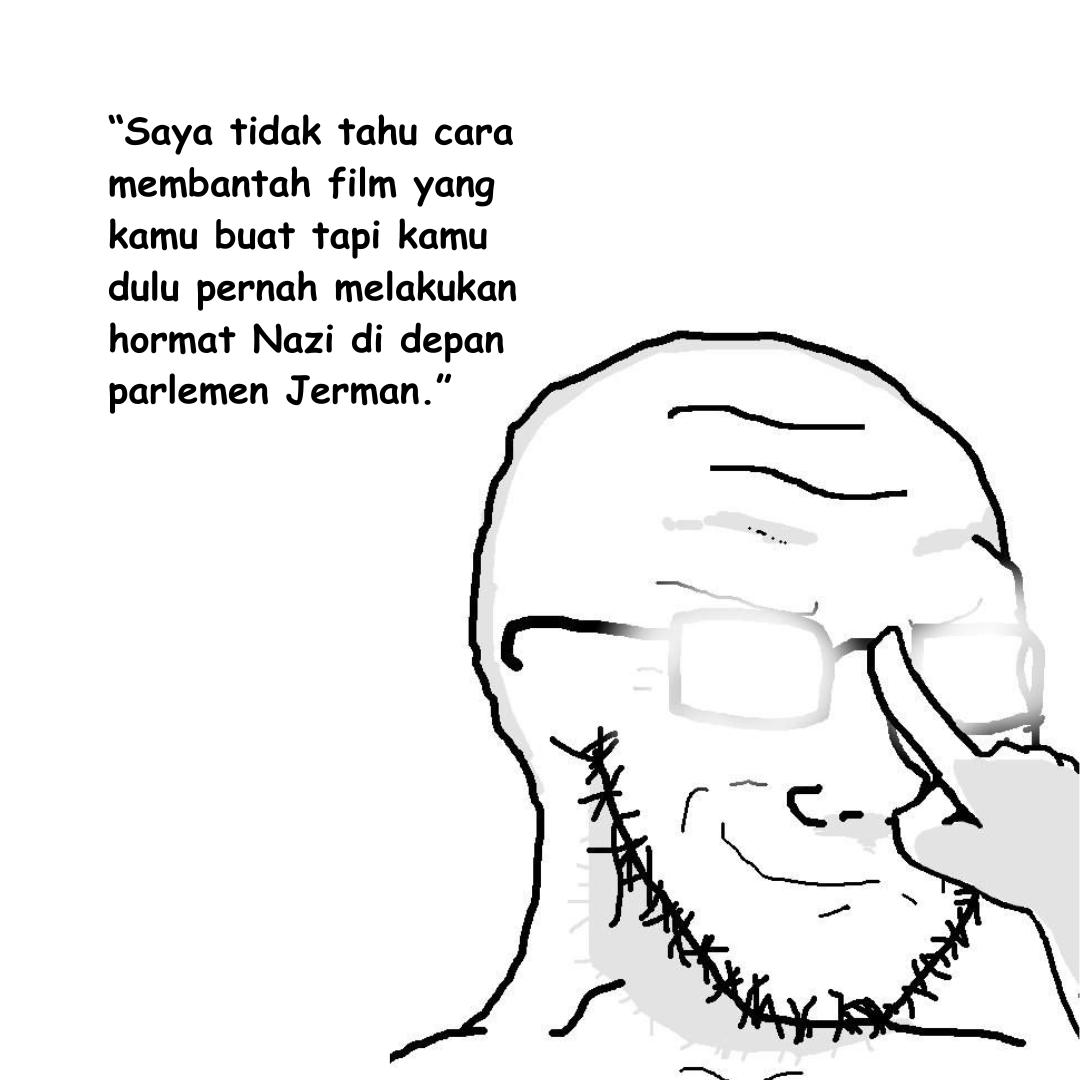 Cara terbaik untuk membungkam seseorang adalah dengan membunuh karakternya hingga tidak ada lagi orang yang percaya kepadanya.