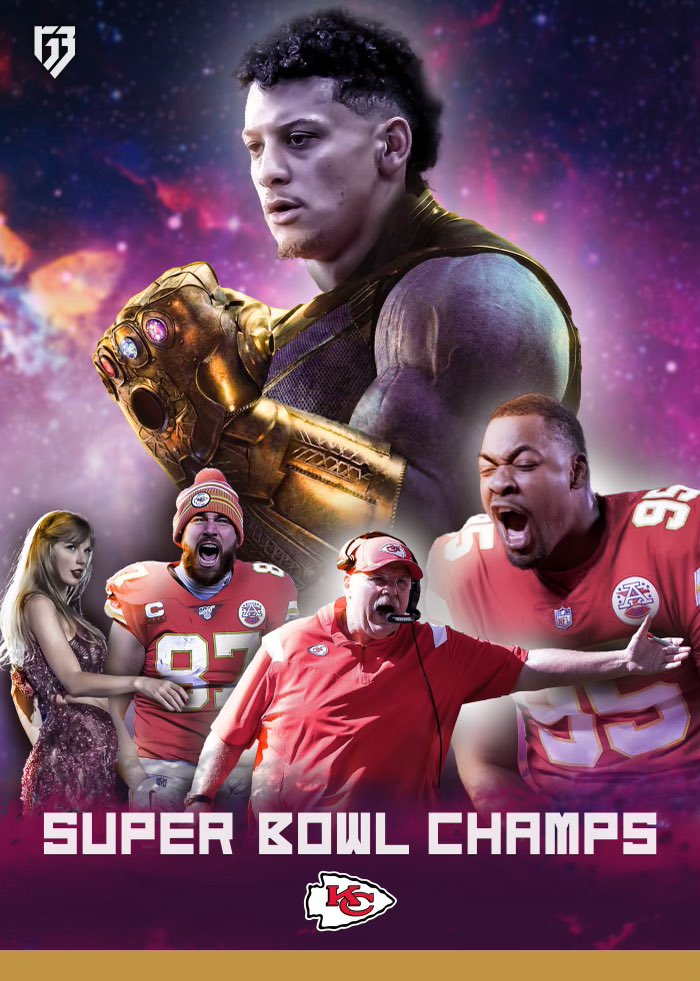 Welp, the first poster I see, is this garbage. Yes, he's the goat, but why Taylor Swift on here!? 😂🤦🏿
#SuperBowl   #SuperBowl2024 #TaylorSwift