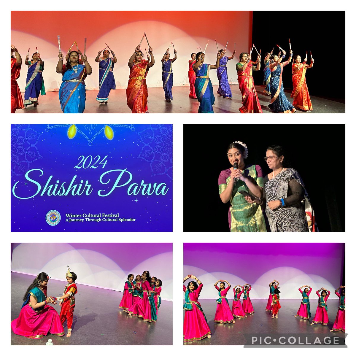 I was lucky to attend Shishir Parva this evening, and what a beautiful display of culture it was! A cultural Winter Festival, celebrating dance from all regions of India @FMPSD #Beautiful #PerformancesByAllAges