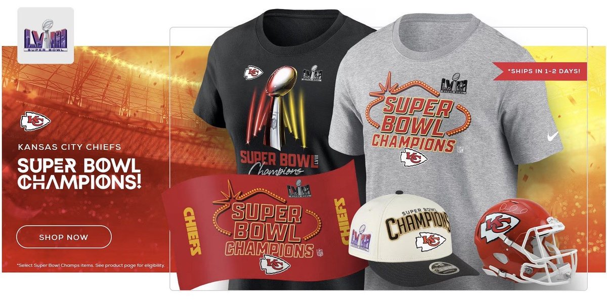 Ad - Kansas City Chiefs SuperBowl Gear Available Now 🏈

Fanatics site.supply/4968dtQ 
Nike site.supply/3SSrysU 
Dicks site.supply/499Bwvr
