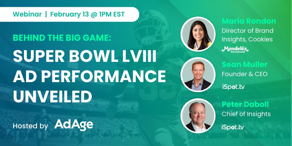 Big congrats to the @Chiefs for the Big Game win! 🏈 Now, join us in 2 days to uncover the secrets behind @Oreo's #SuperBowl ad with Maria Rondon in an @AdAge-hosted webinar on February 13th. Don't miss it! Register: event.webcasts.com/starthere.jsp?…