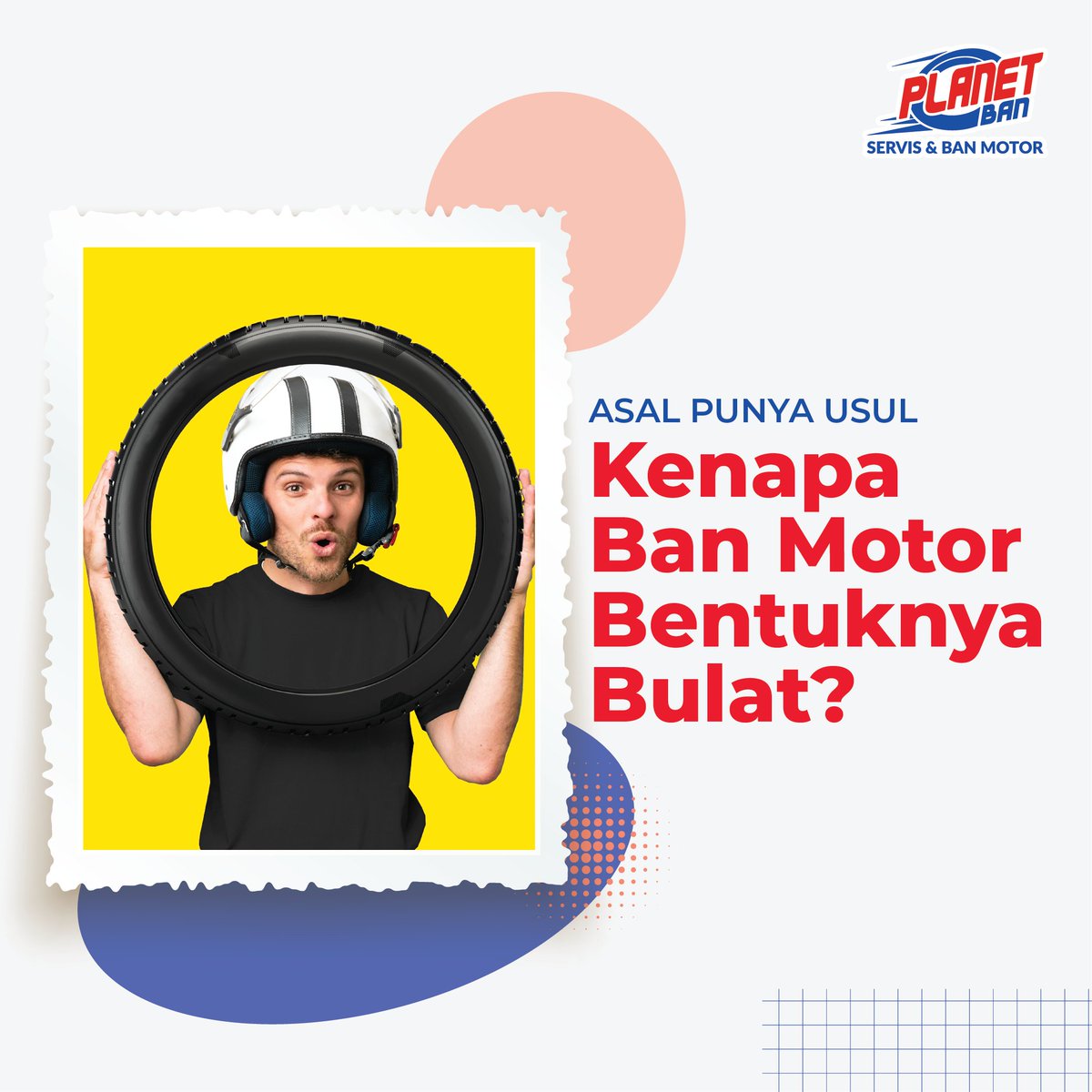 Mimin tanya, Planeters menjawab~

Ada yang tahu gak nih kenapa ban motor bentuknya bulat?? 🤔😆

Tulis jawaban paling menarik kamu di kolom komentar yaaa hihihi🙌🏻
