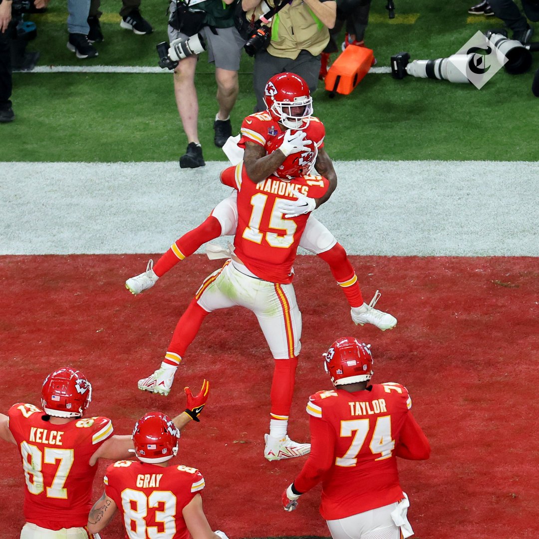 Telegraph's tweet photo. 🏈 The Kansas City Chiefs win back-to-back Super Bowl Championships

Find out how #SBLVIII unfolded here ⬇️
https://t.co/Uvw1JHREuE https://t.co/O7v81oPqm1