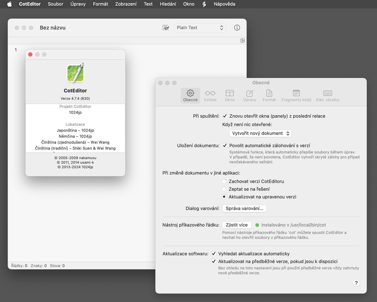 CotEditor 4.7.4 is released. From this version, it speaks also Czech. Thank you Martin!

coteditor.com/releasenotes/4…