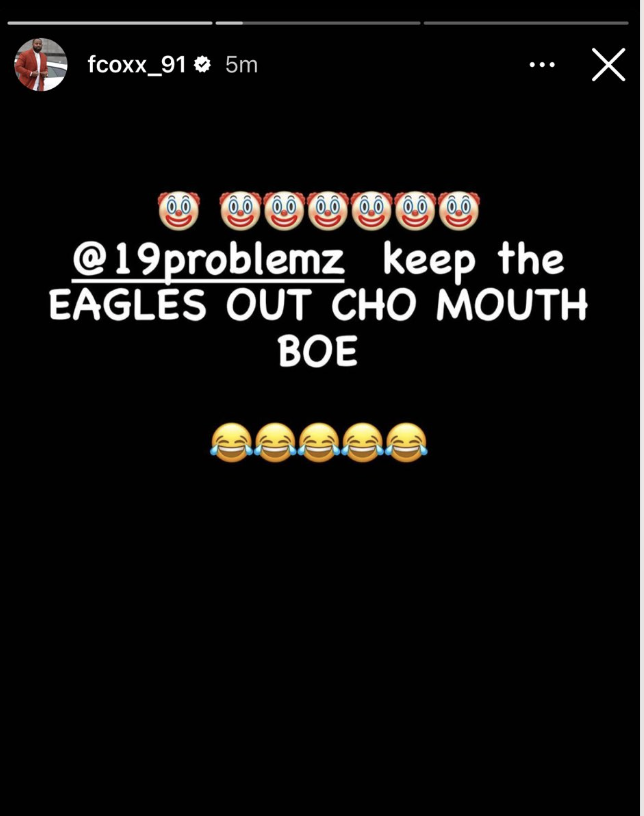 CrossingBroad's tweet photo. "I still got some you aint got" - Fletcher Cox has a message for Deebo Samuel https://t.co/rrQi9mdApr