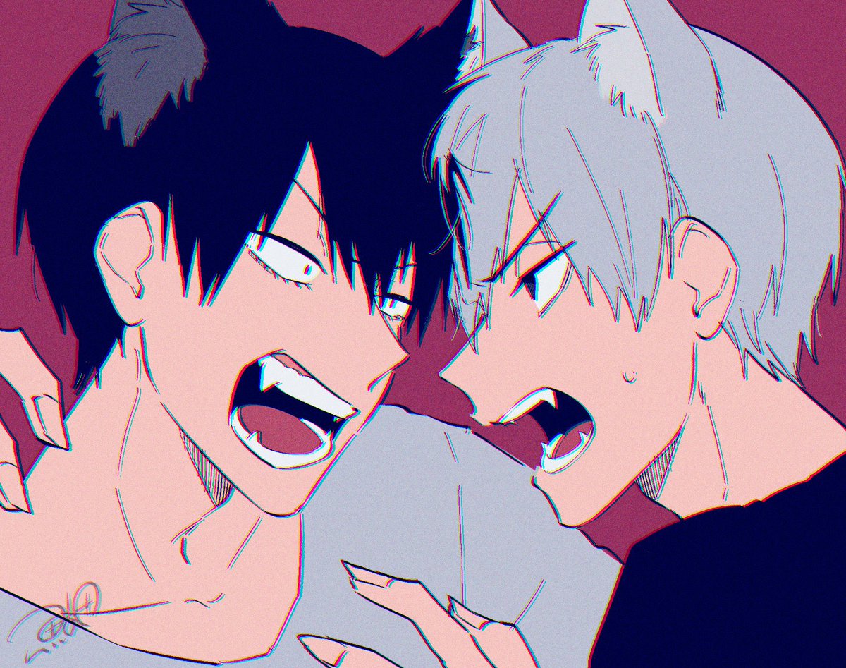 荒黒の日😭🙏🐺🐈‍⬛💞✨
とりあえず過去絵…!!
⚠️三枚目女体化⚠️ 