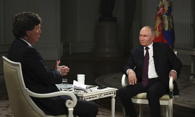 CKazantzoglou's tweet photo. Novaya Gazeta Europe για συνεντευξη Κάρλσον-Πούτιν: Δημοσιογραφία μόνο κατ' όνομα
@novayagazeta_en #TuckerCarlson #VladimirPutin #VladimirPutinInterview #press
https://t.co/utCW7tJ2mc https://t.co/DXSBud35Oh