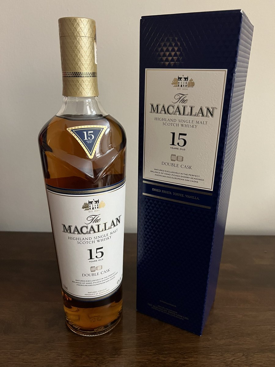 HankWH's tweet image. The Top Shelf of my bar cabinet just got more crowded… in the best possible way! The Macallan Highland Single Malt Scotch. Thanks Joe, very generous and greatly appreciated! #Maghellan #TheGoodLife