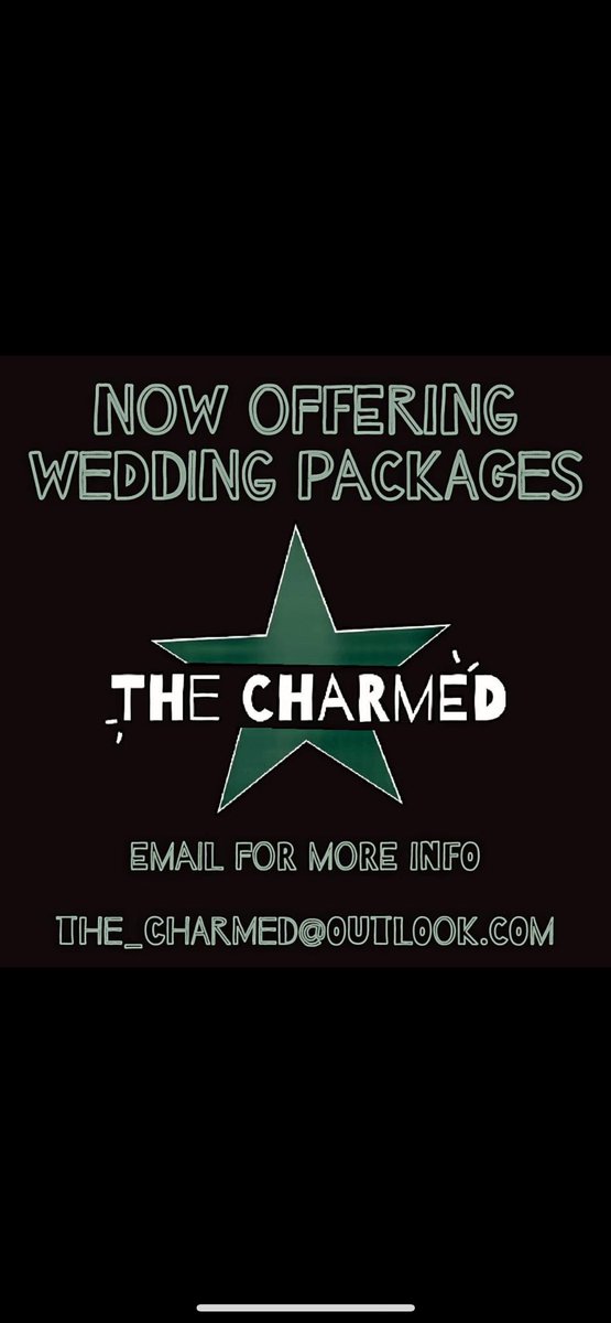 Talias06's tweet photo. The Charmed are starting to fill their diary with wedding bookings !!
To book us for your special day please email us at 
the_charmed@outlook.com 
for package prices and further information! 
We can cater our sets to your request
#wedding #bookusforyournextevent #weddings https://t.co/sSLqJezkRE